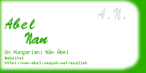 abel nan business card